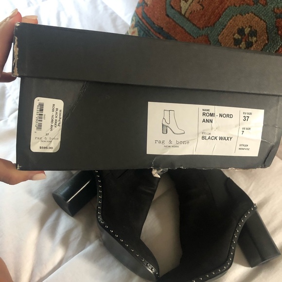 Rag and Bone Studded Booties - Picture 6 of 7